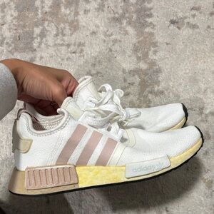 Adidas White and Beige Sneakers